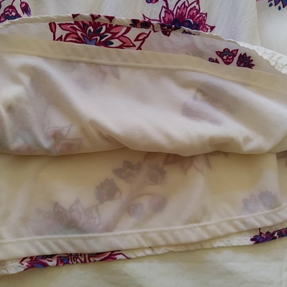 Old Navy Off the Shoulder Lined Floral Bell Sleeve Tunic Top /Mini Dress XS - Picture 7 of 12